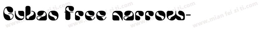 Gubao free narrow字体转换